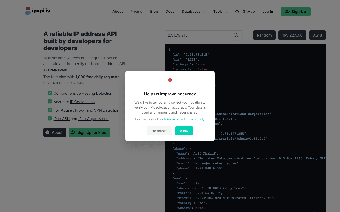 ipapi.is an