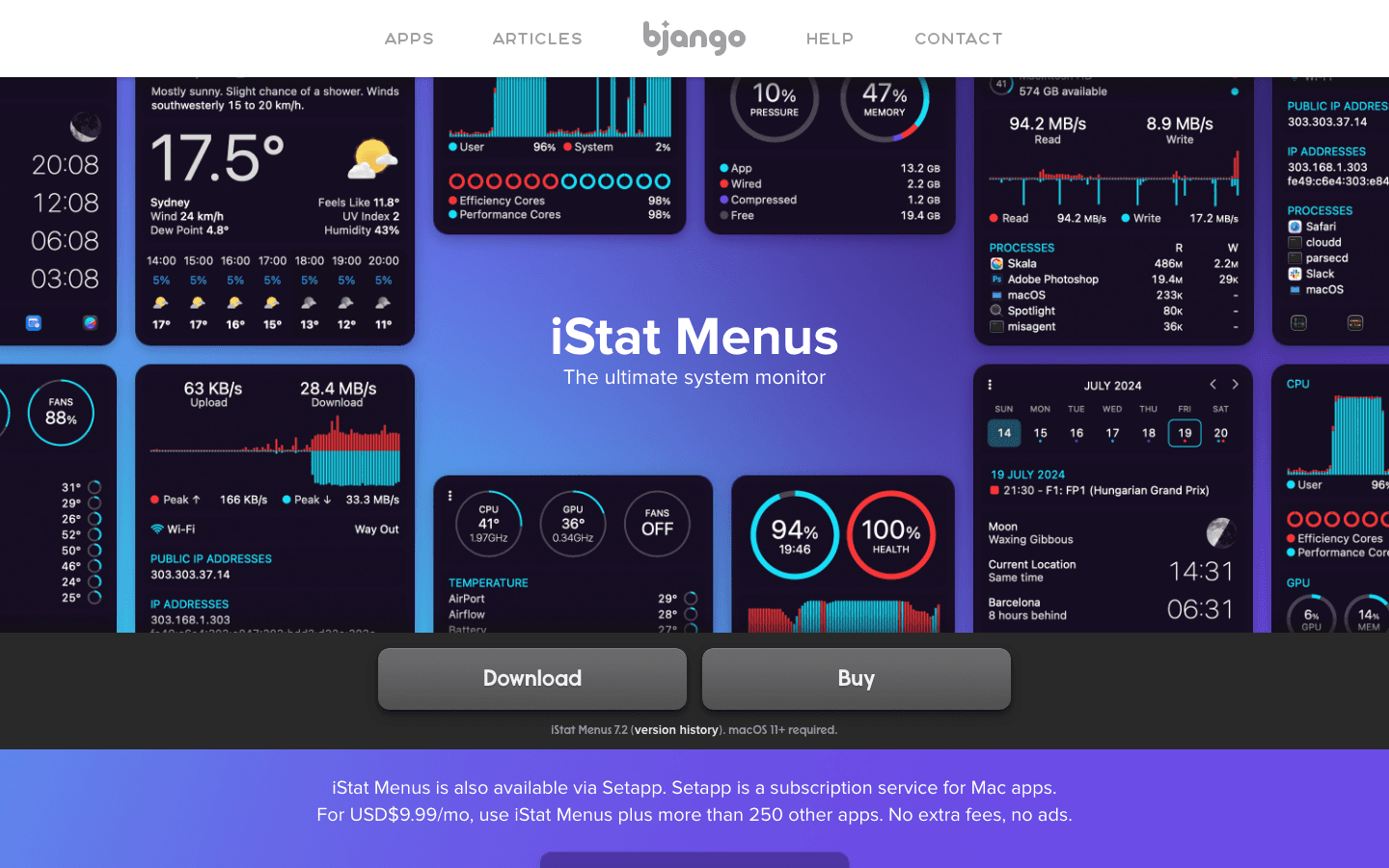 iStat Menus